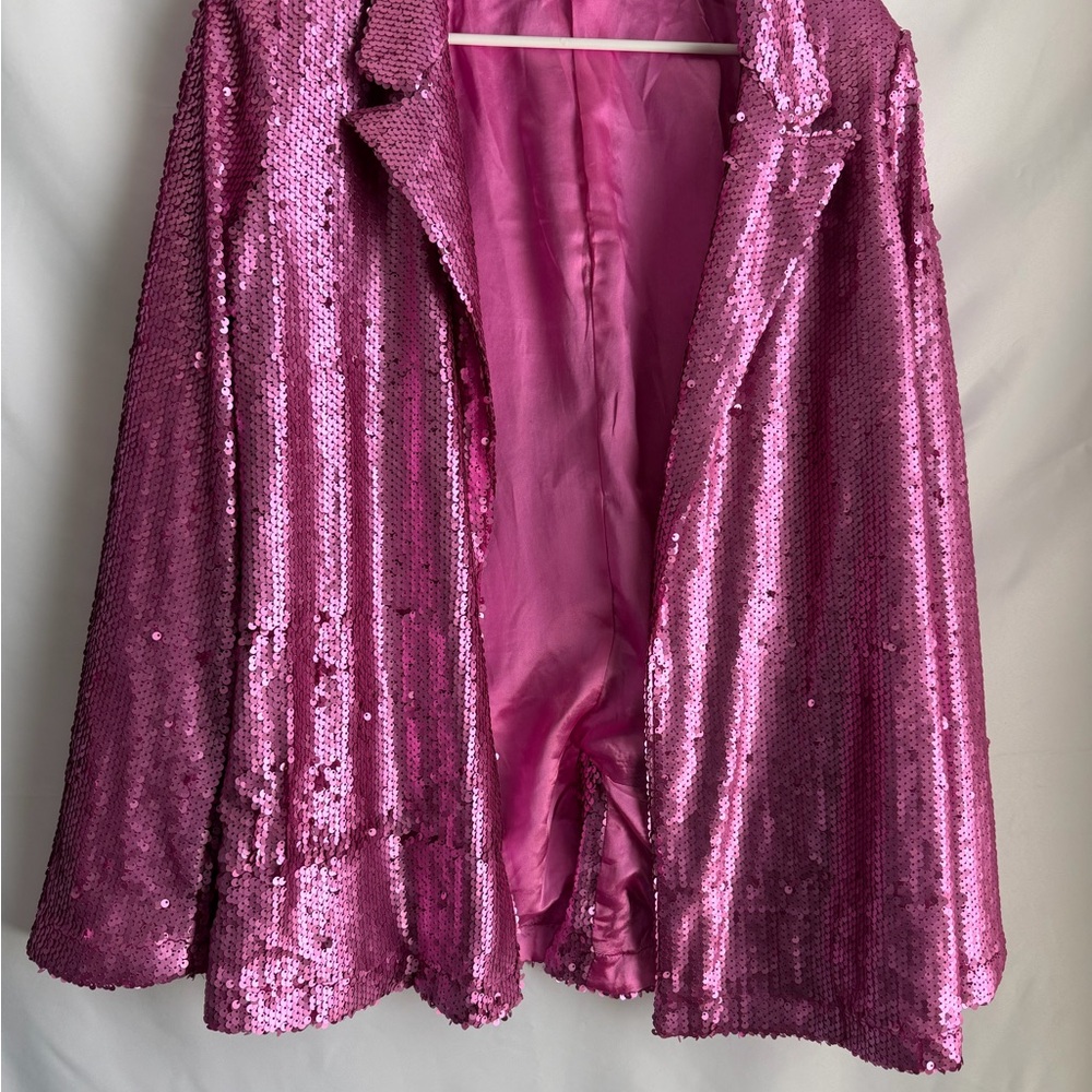 Pink Sequin Blazer